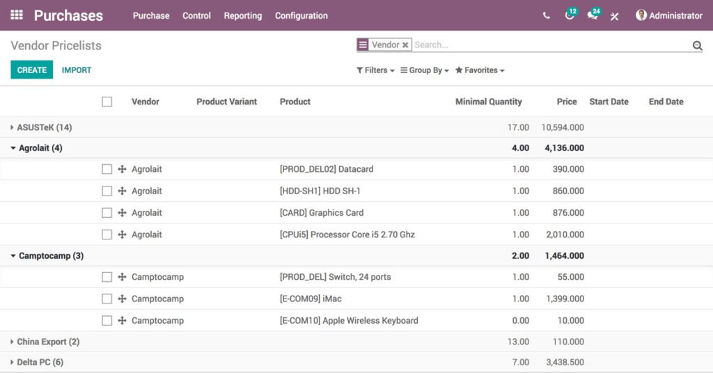 odoo purchase software for seamless workflow